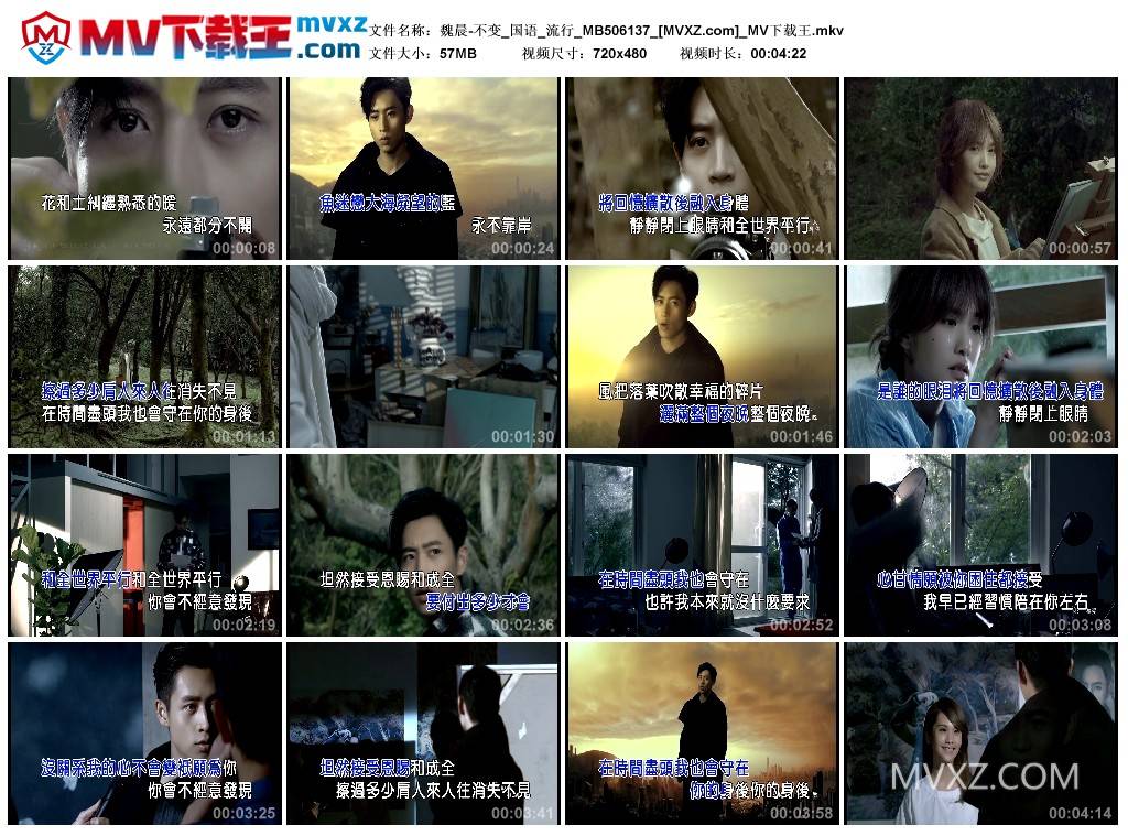 魏晨-不变_国语_流行_MB506137